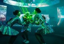Laser dance show