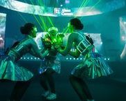 Laser dance show